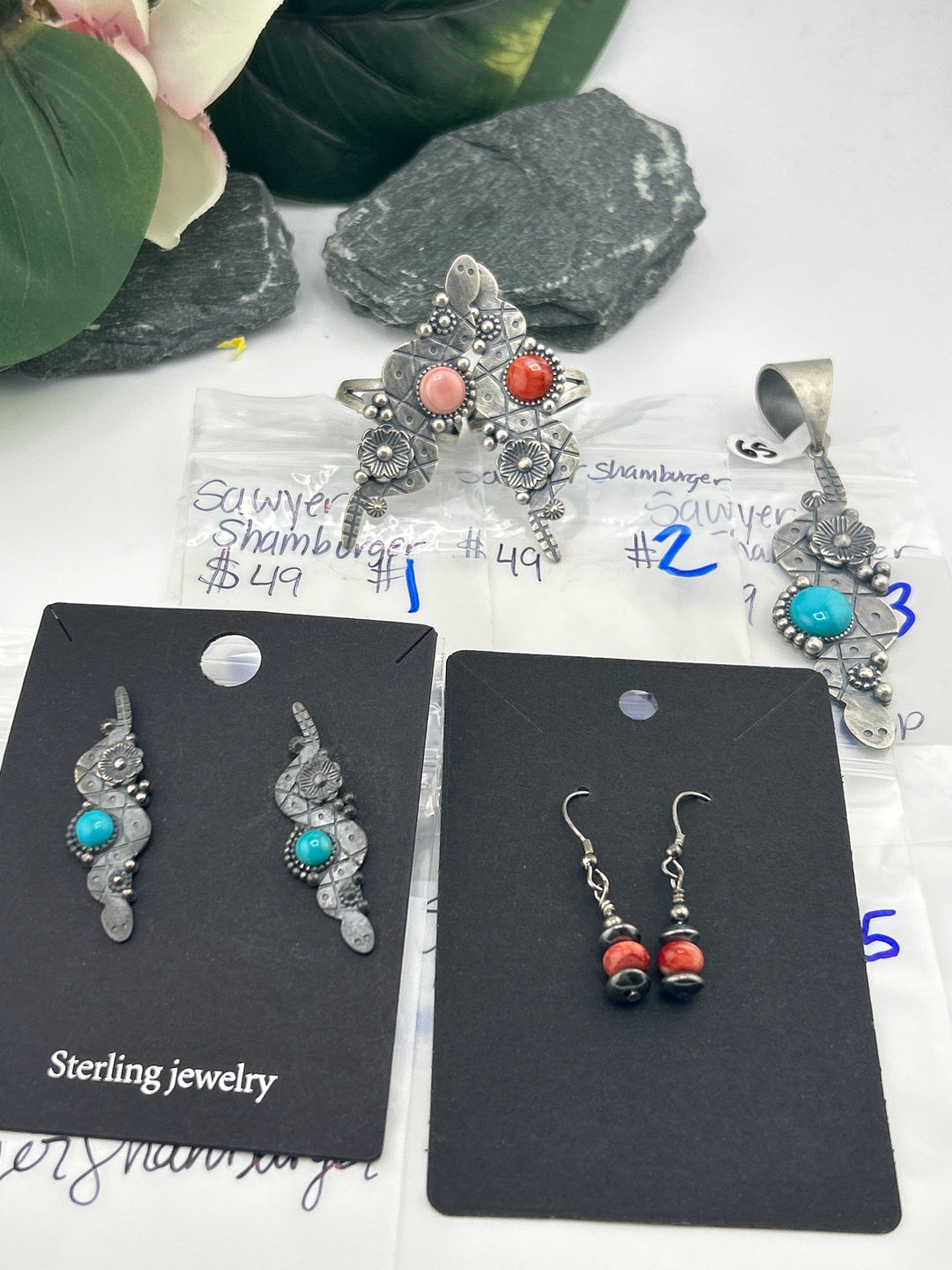 RESERVED FOR: SawyerShamburger - 4/16/2025 tiktok Live Show - 5 Sterling Silver Items