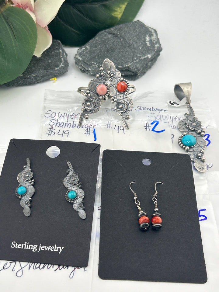 RESERVED FOR: SawyerShamburger - 4/16/2025 tiktok Live Show - 5 Sterling Silver Items