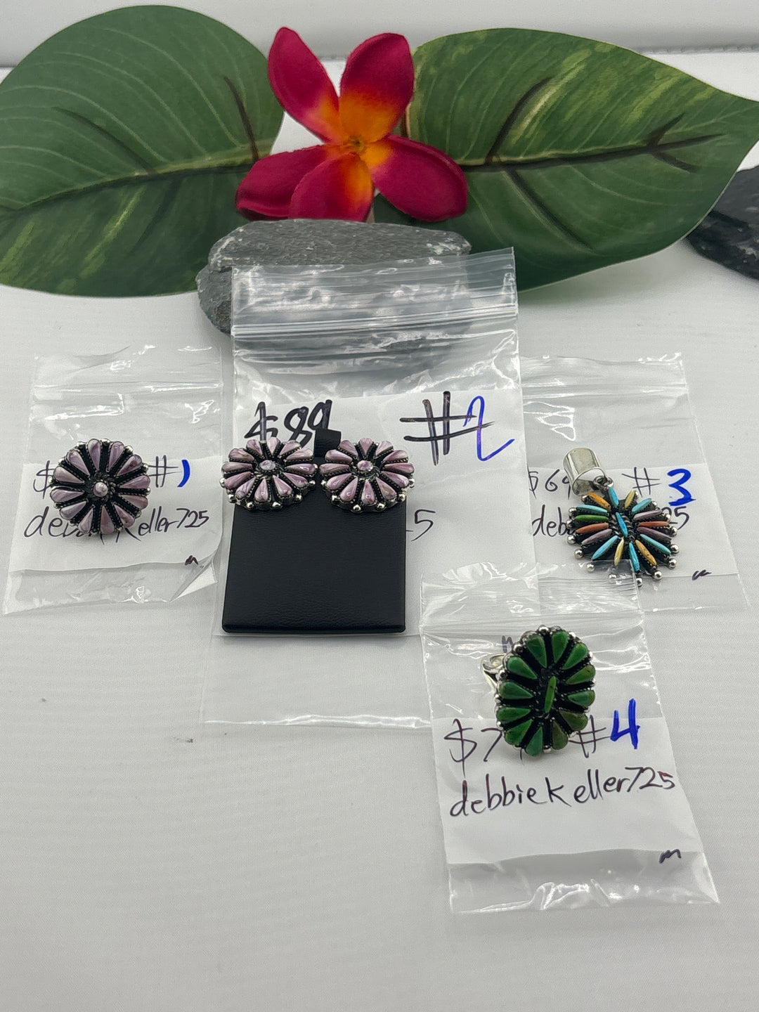 RESERVED FOR: debbiekeller725- 4/5/2025 tiktok Live Show - 4 Sterling Silver Items