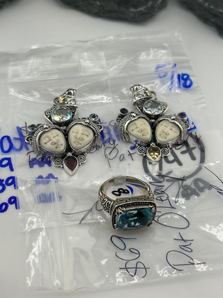 RESERVED FOR: Pat O'Leary- 5/18/2025 tiktok Live Show - 3 Sterling Silver Items