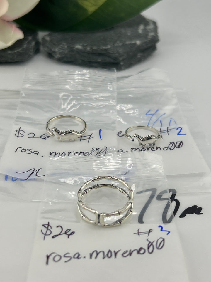 RESERVED FOR: rosa.moreno00- 4/10/2025 tiktok Live Show - 3 Sterling Silver Items