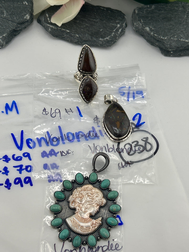 RESERVED FOR: Vonblondie - 5/19/2025 tiktok A.M Live Show - 3 Sterling Silver Items