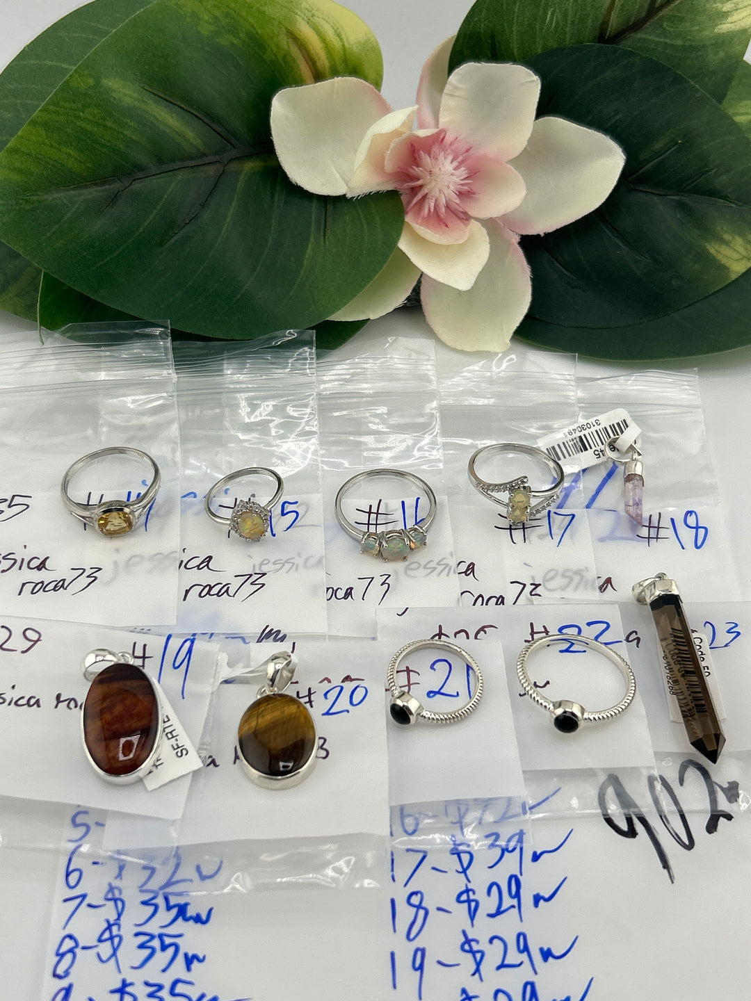 RESERVED FOR: jessica roca73 - 4/26/2025 tiktok Live Show - 23 Sterling Silver Items