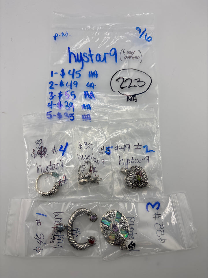 PM SHOW 48HR - RESERVED FOR: hystar9☝️ - 9/6/2025 FL tiktok Live Show - 5 Sterling Silver Items