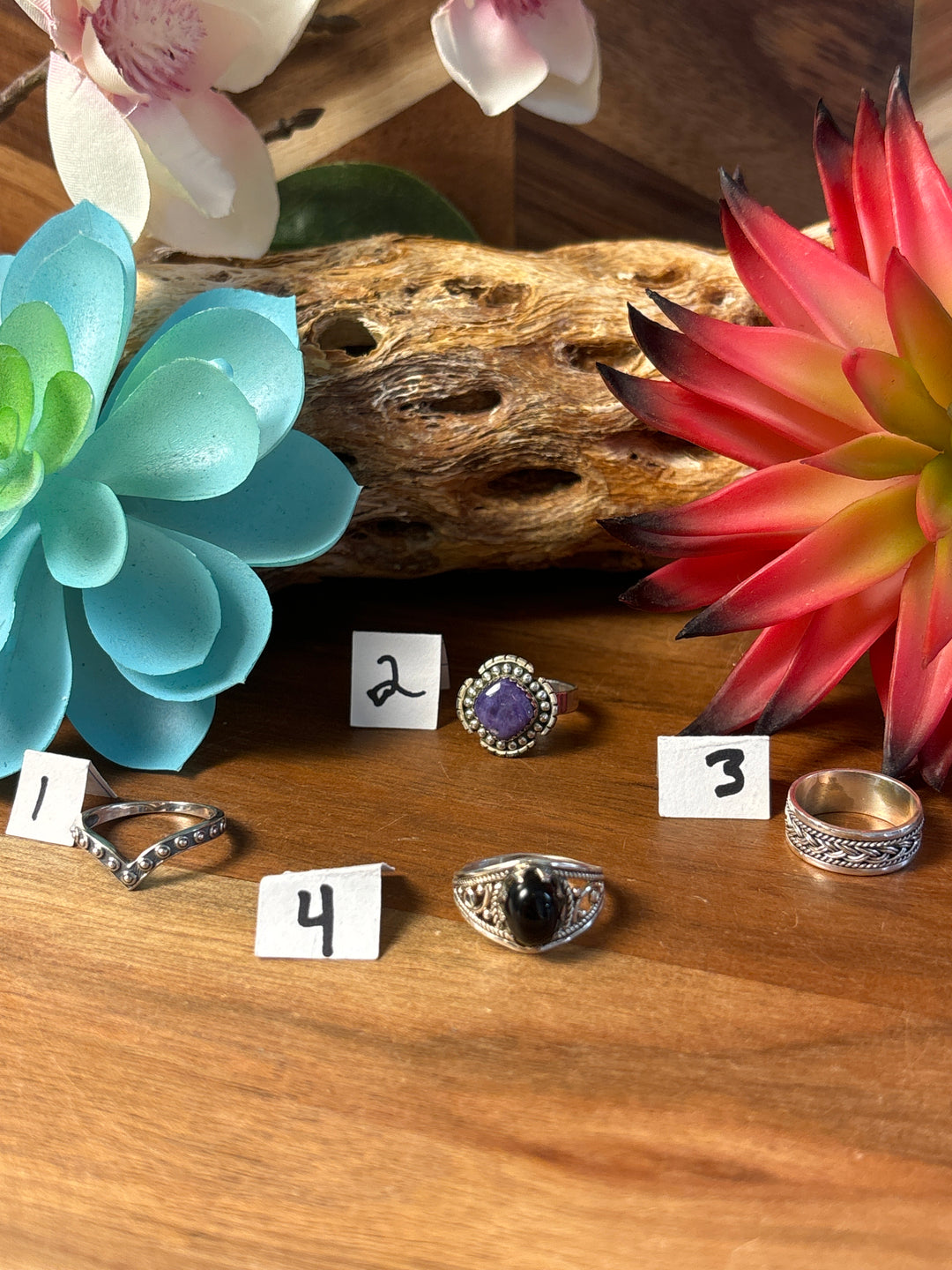 RESERVED FOR: Shannon Shirk 7/28/24- 4 Sterling Silver Items