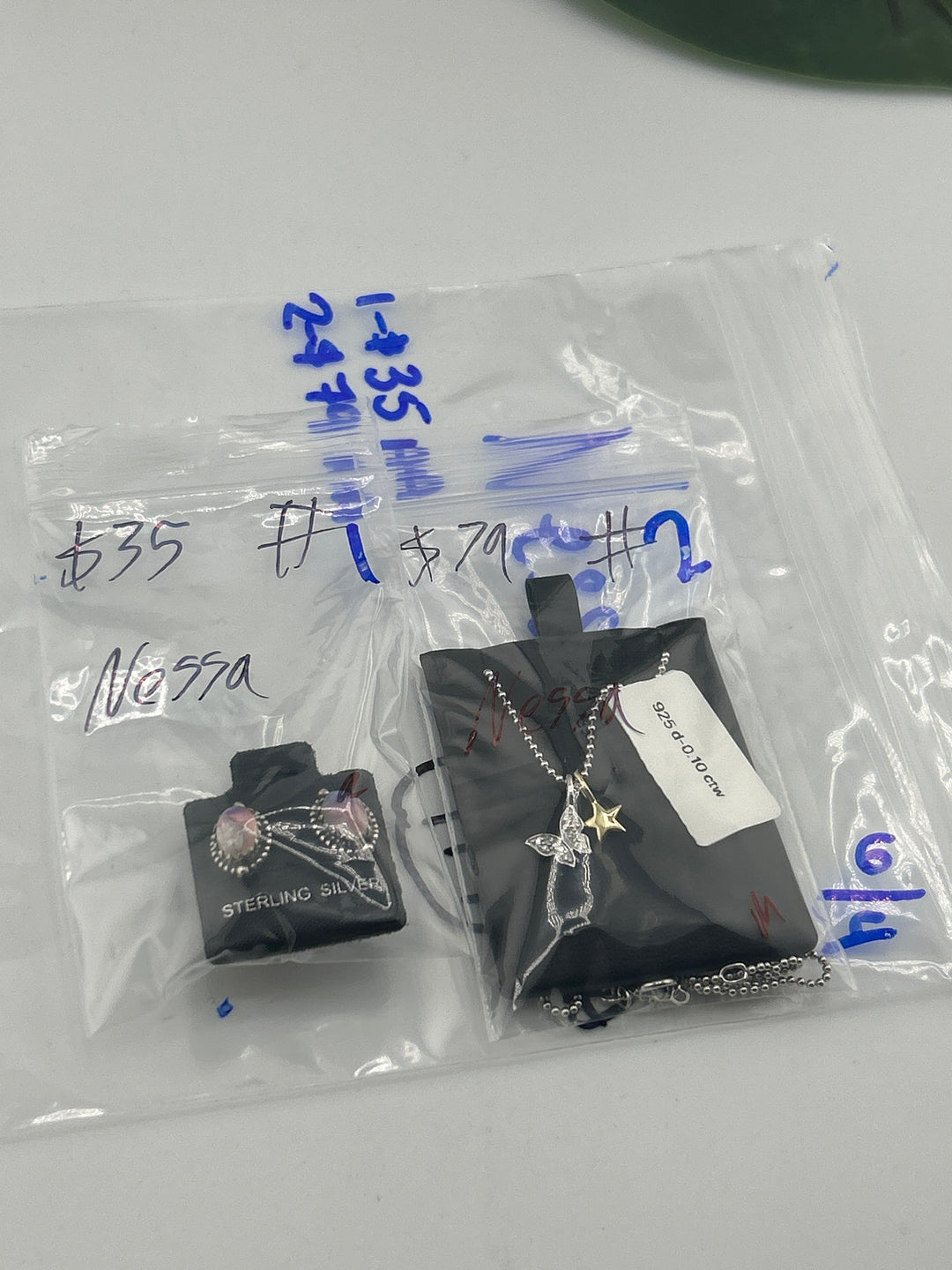 RESERVED FOR: Nessa - 6/4/2025 tiktok Live Show - 2 Sterling Silver Items