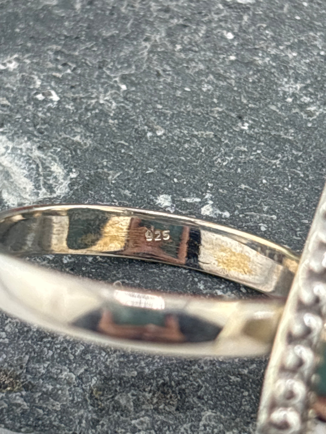 Opalized Wood Ring Size 11