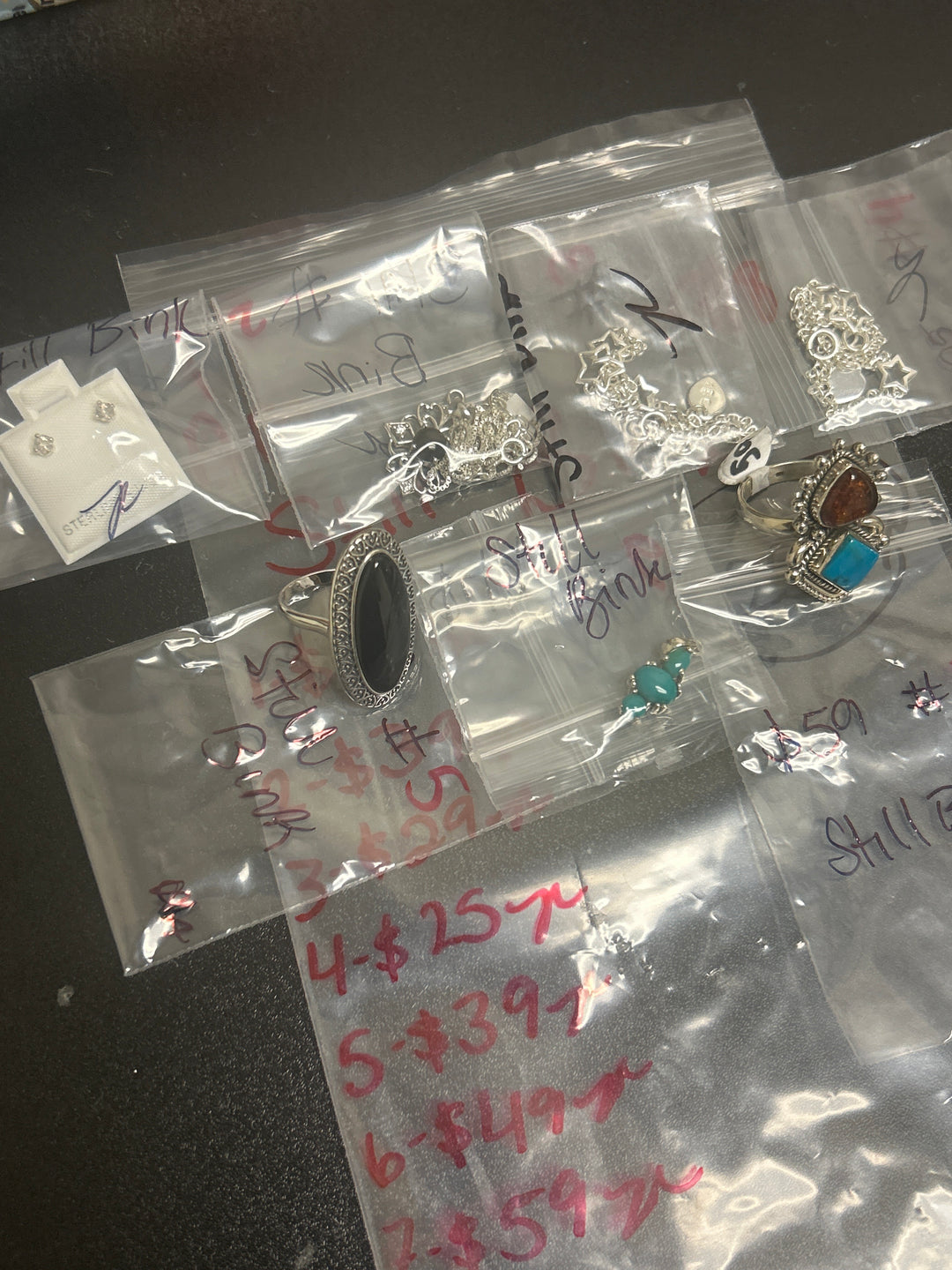 AM SHOW 48HR - RESERVED FOR: Still Bink - 9/8/2025 FL tiktok Live Show - 7 Sterling Silver Items