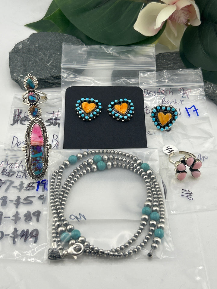 RESERVED FOR: Destash🎀Barbie (Bag 3)- 5/28/2025 tiktok Live Show - 6 Sterling Silver Items