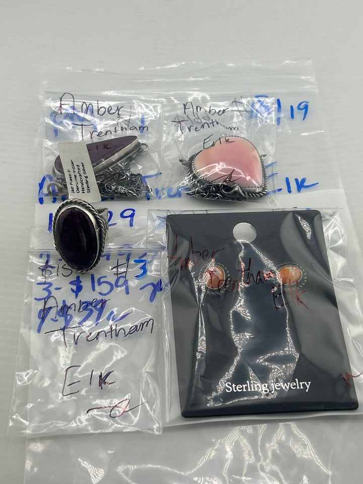 PM SHOW 48HR - RESERVED FOR: Amber Trentham Elk - 10/19/2025 FL tiktok Live Show - 4 Sterling Silver Items
