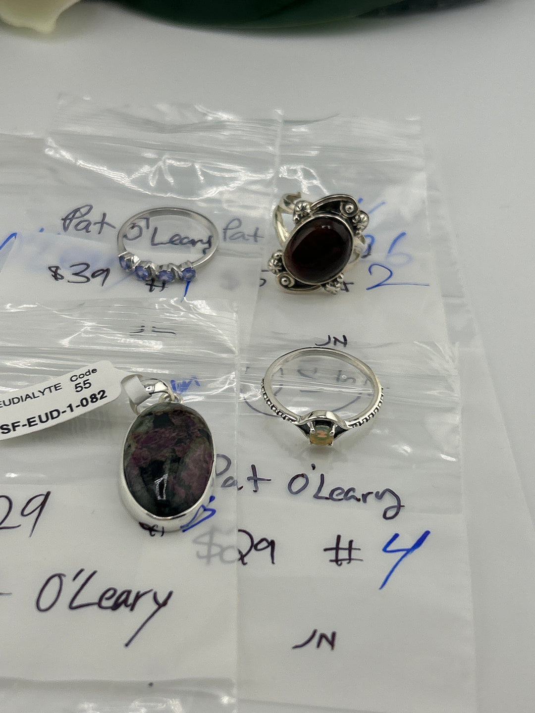 RESERVED FOR: Pat O'Leary - 4/26/2025 tiktok Live Show -4  Sterling Silver Items