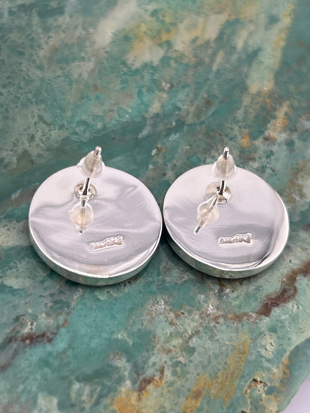 Regie 925 Sterling Silver Mosaic Multi-stone Round Space Earrings