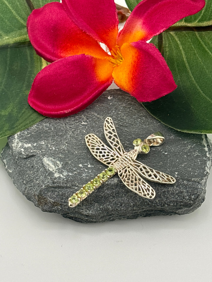 Peridot Dragonfly Pendant