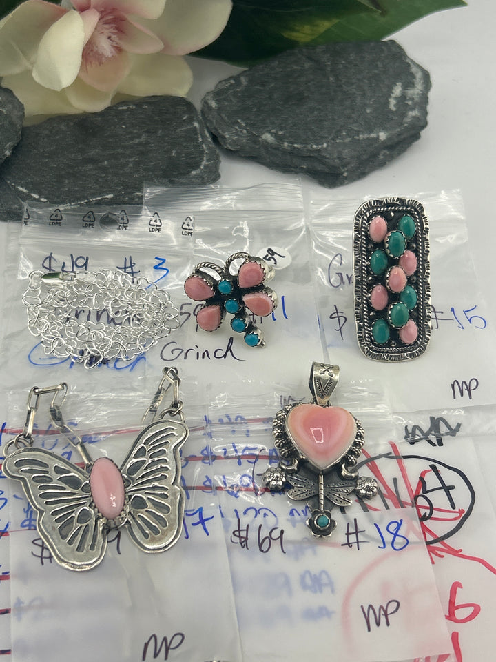 RESERVED FOR: Grinch - 3/26/2025 tiktok Live Show - 5 Sterling Silver Items