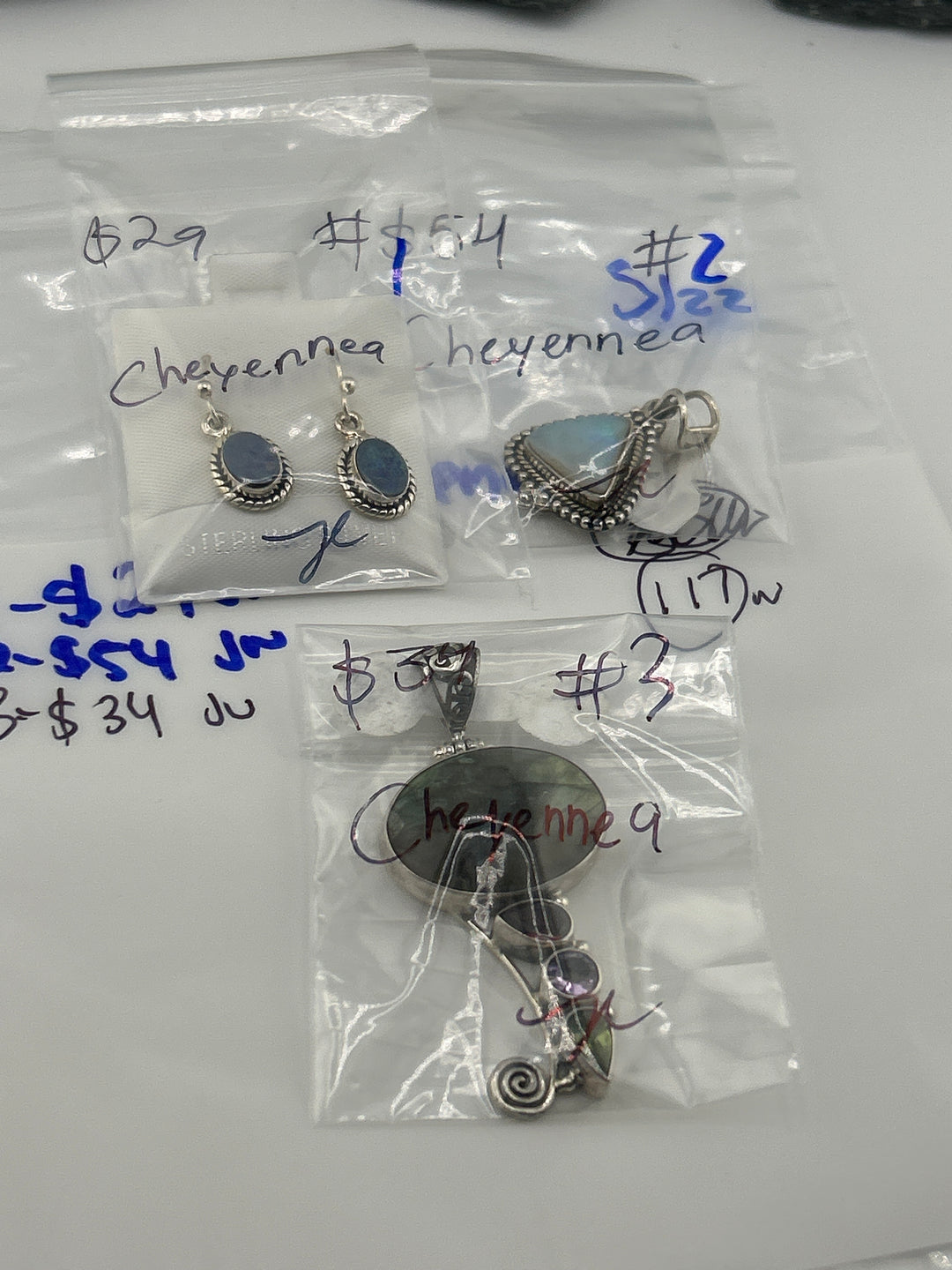 RESERVED FOR: Cheyennea - 5/22/2025 tiktok Live Show - 3 Sterling Silver Items