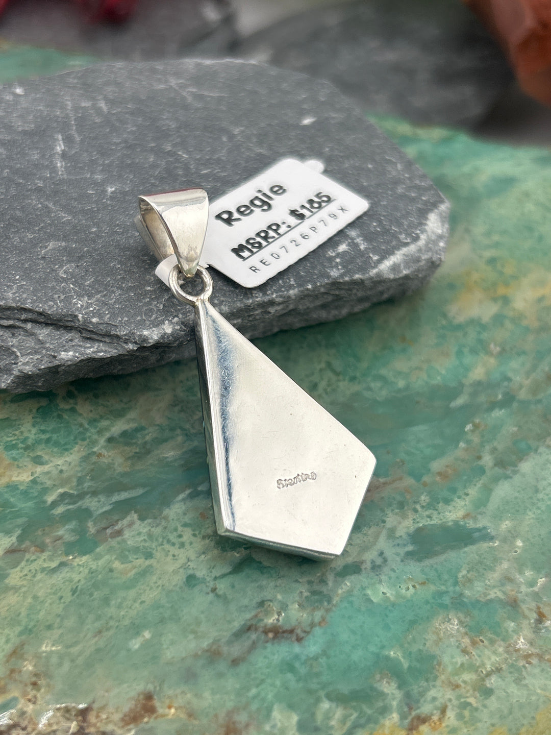 Regie 925 Sterling Silver Mosaic Multi-stone Inlay Space Pendant