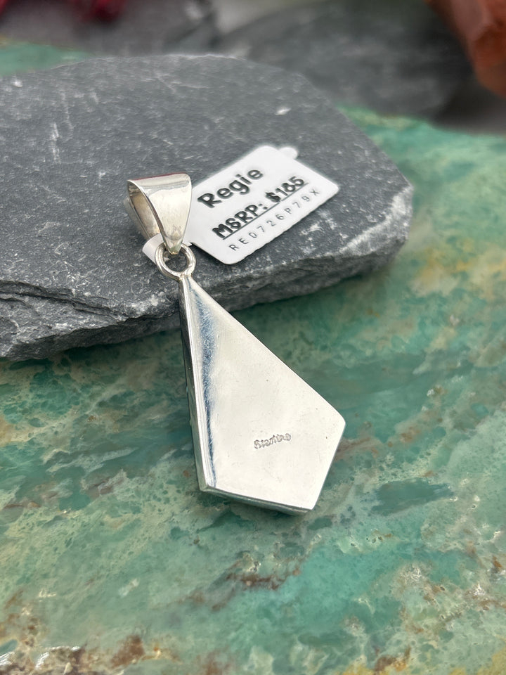 Regie 925 Sterling Silver Mosaic Multi-stone Inlay Space Pendant