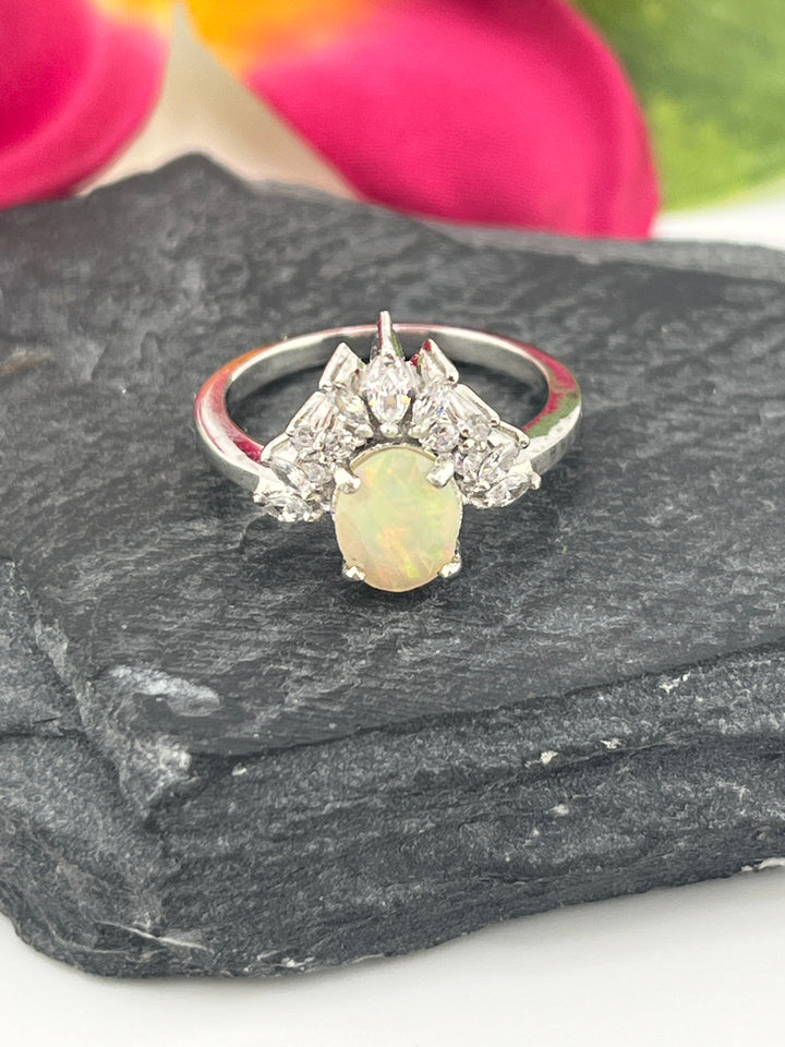 Ethopian Opal and 925 Sterling Silver Ring