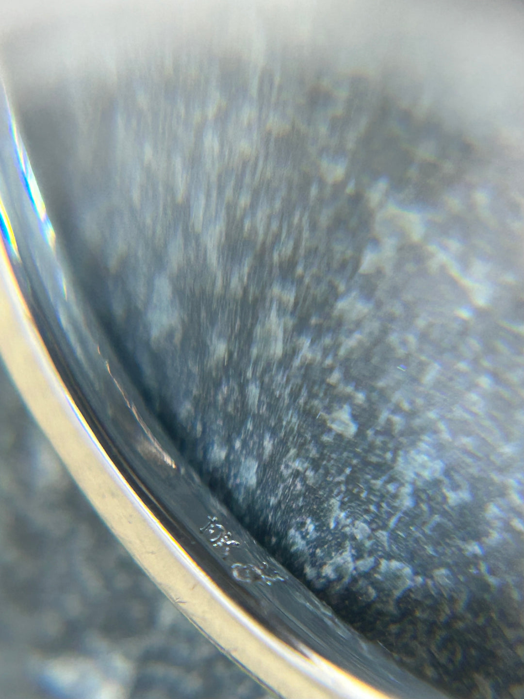 10K White Gold Diamond & Sapphire Ring