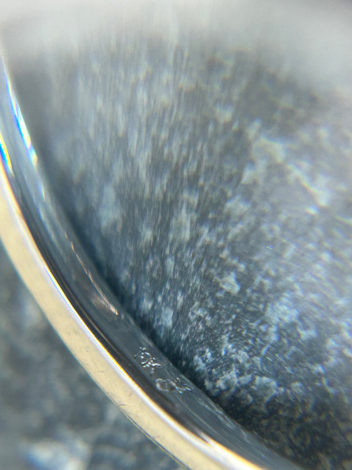 10K White Gold Diamond & Sapphire Ring