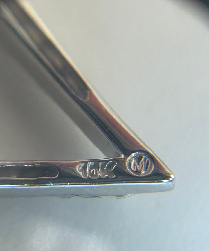 10K White Gold Diamond Necklace