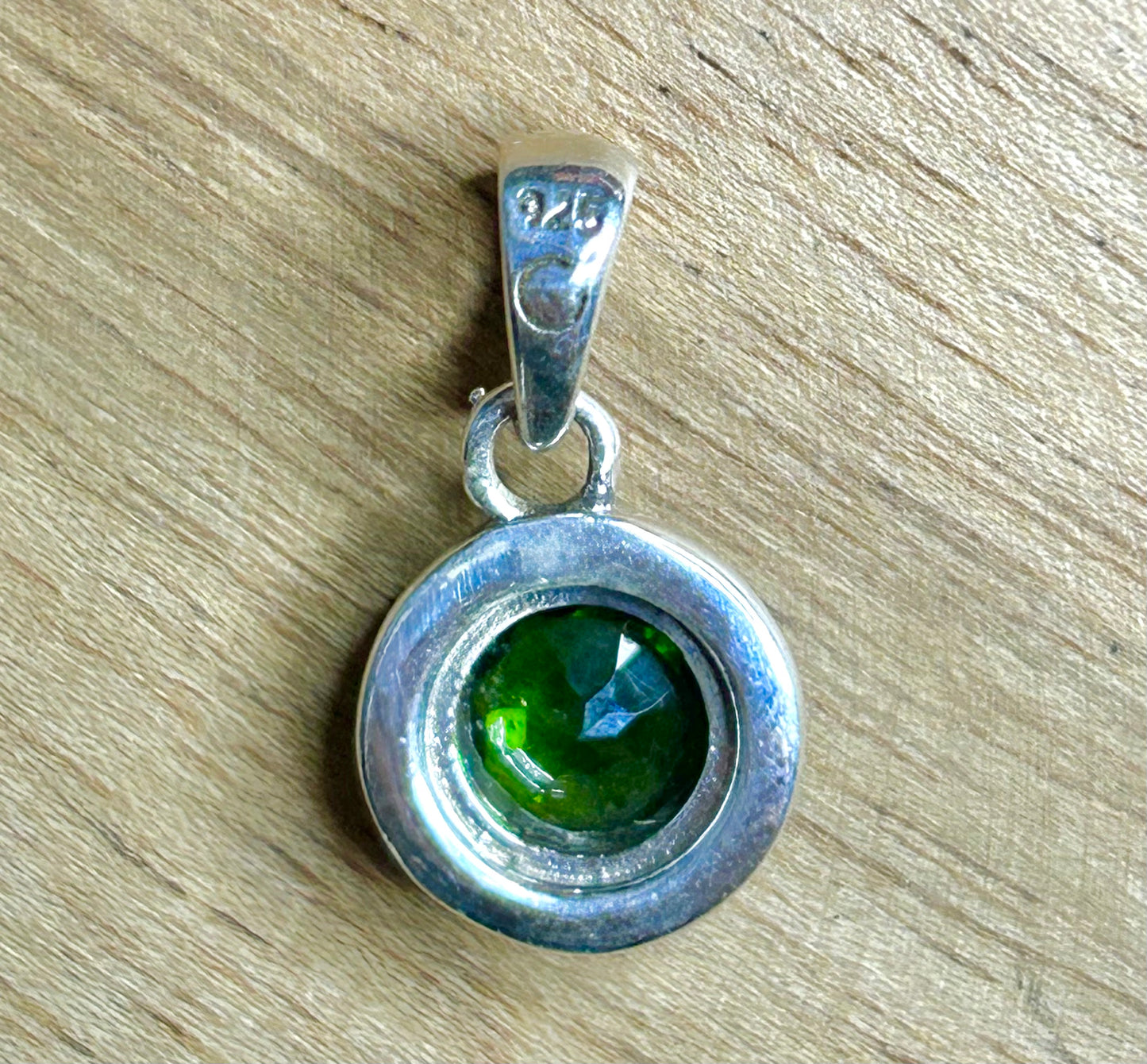 Chrome Diopside 925 Sterling Silver Pendant