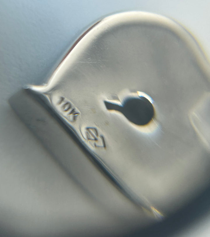 10K White Gold Diamond Heart Necklace