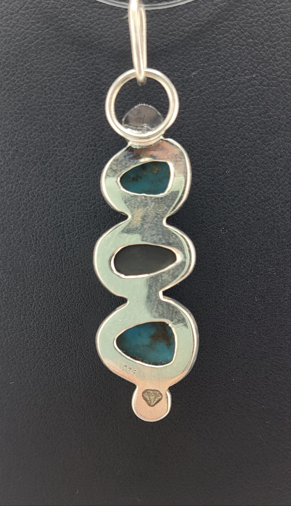 Turquoise, Australia Opal, and 925 Sterling Silver Pendant