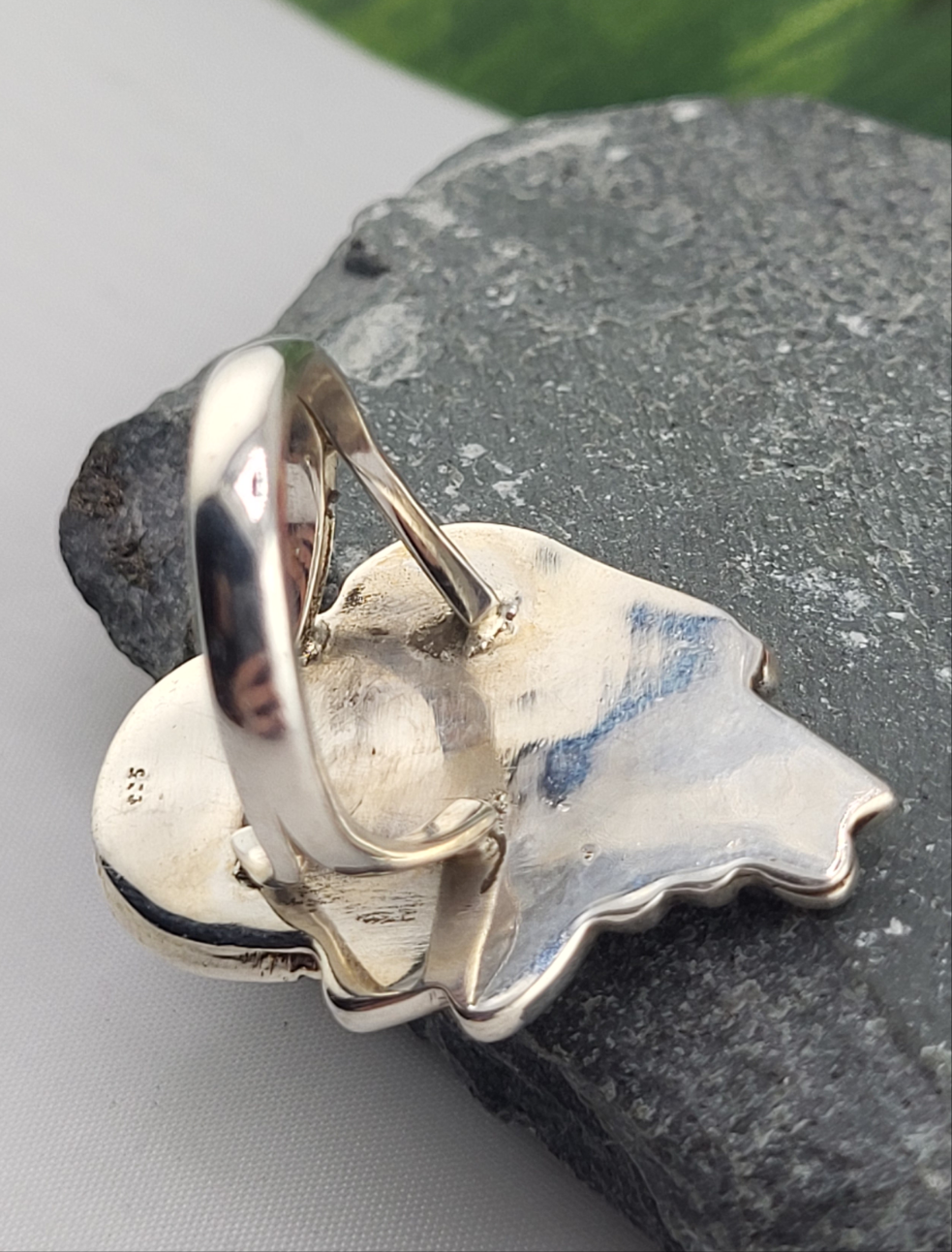 Teardrop Morenci Turquoise Ring Size 7.75