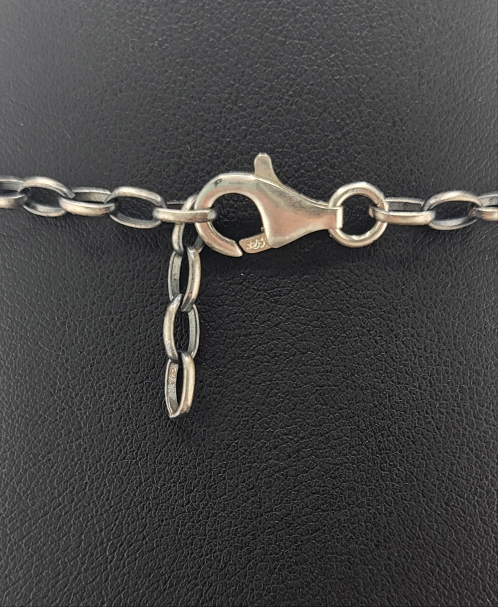 Orange Spiny Oyster, Queen Conch, and sterling silver