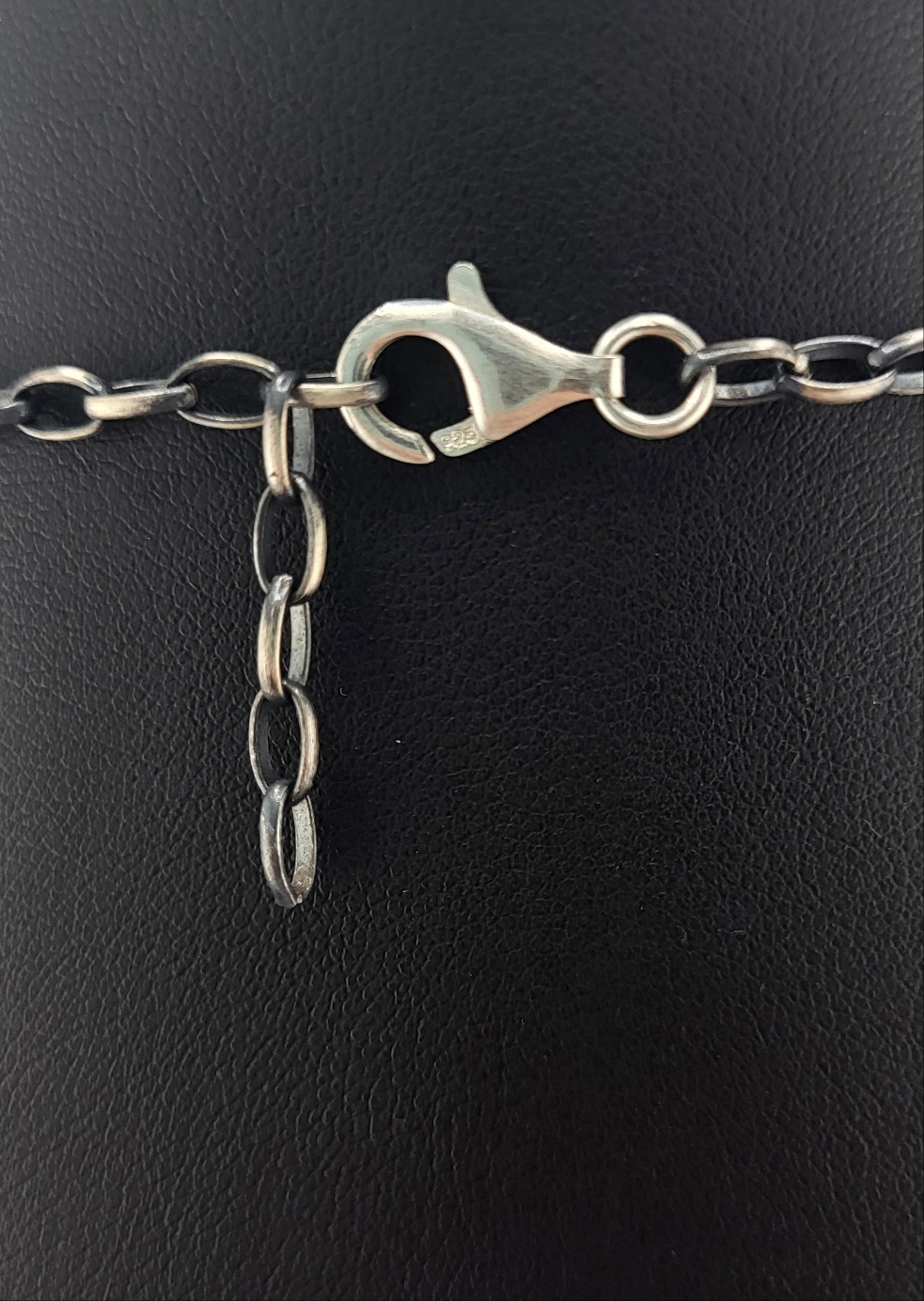 Orange Spiny Oyster, Queen Conch, and Sterling Silver Necklace