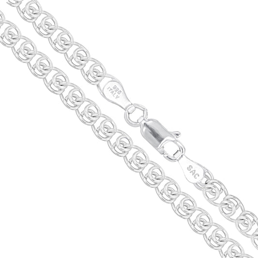 Love - 2.6 mm - Sterling Silver Love Chain Necklace - 18in