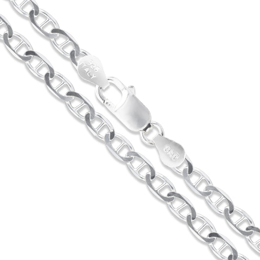 Marina - 2.6mm - Sterling Silver Marina Chain Necklace - 18in