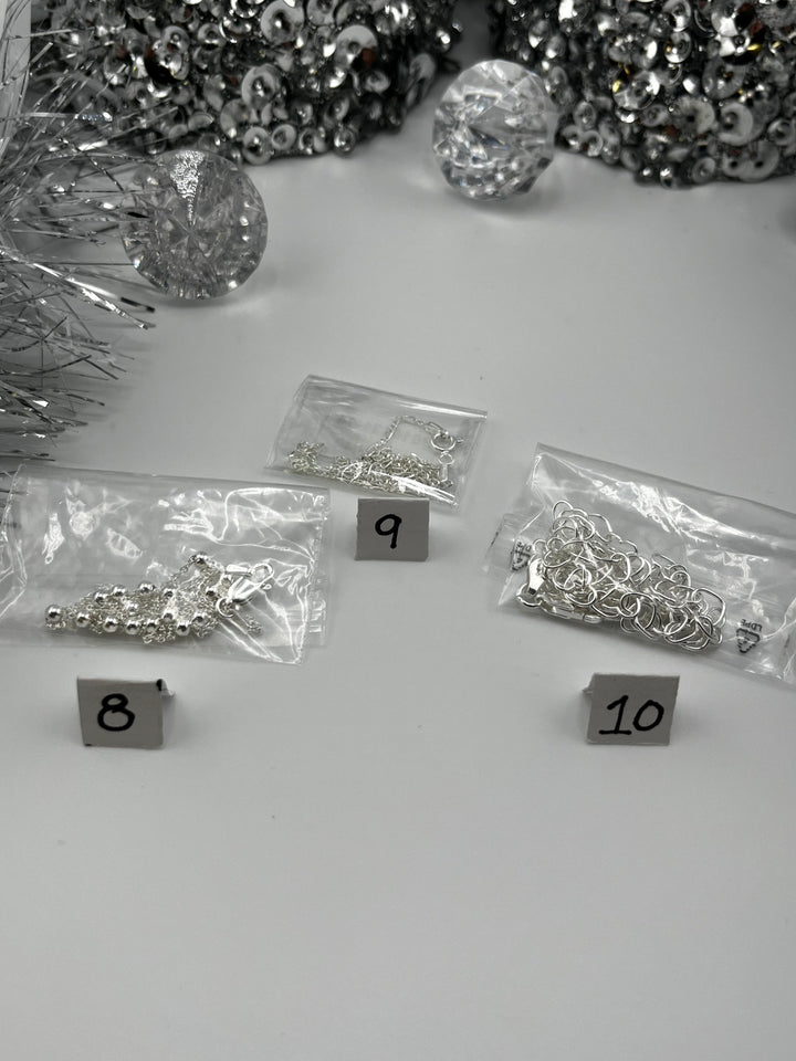RESERVED FOR:  Flower & Moon Crystals -11/27/2024 - 10 Sterling Silver Items