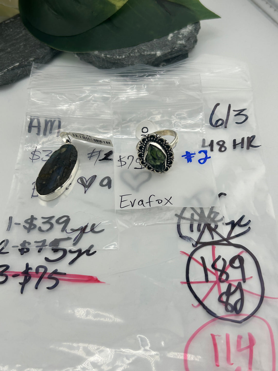 RESERVED FOR: Eva🤍- 6/3/2025 tiktok A.M Live Show - 2 Sterling Silver Items