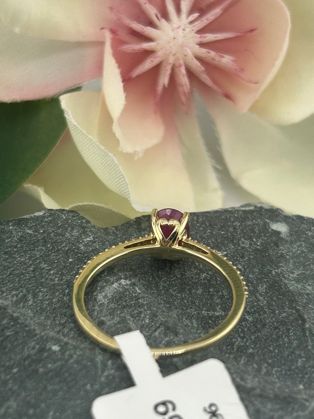 10K Gold Diamond & Ruby Ring