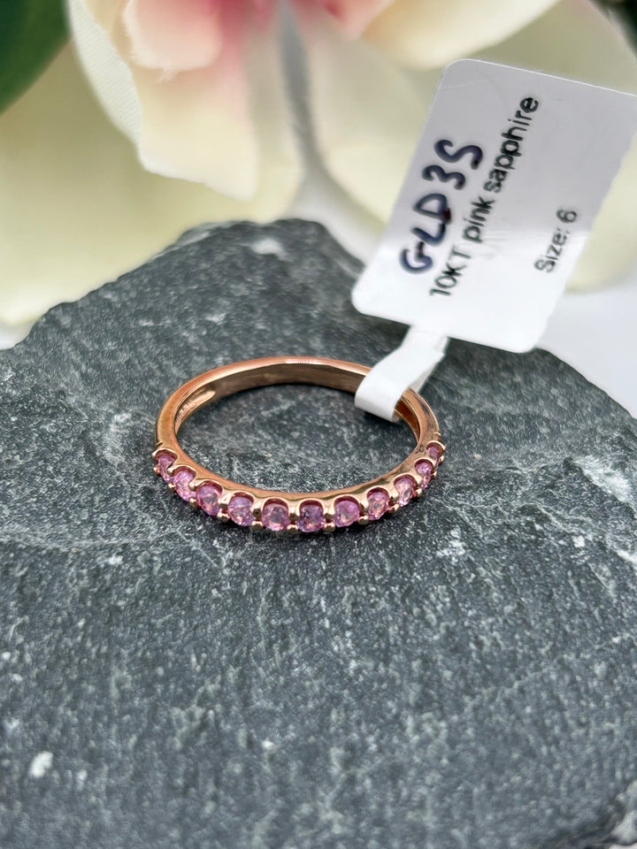 10K Rose Gold Diamond Ring