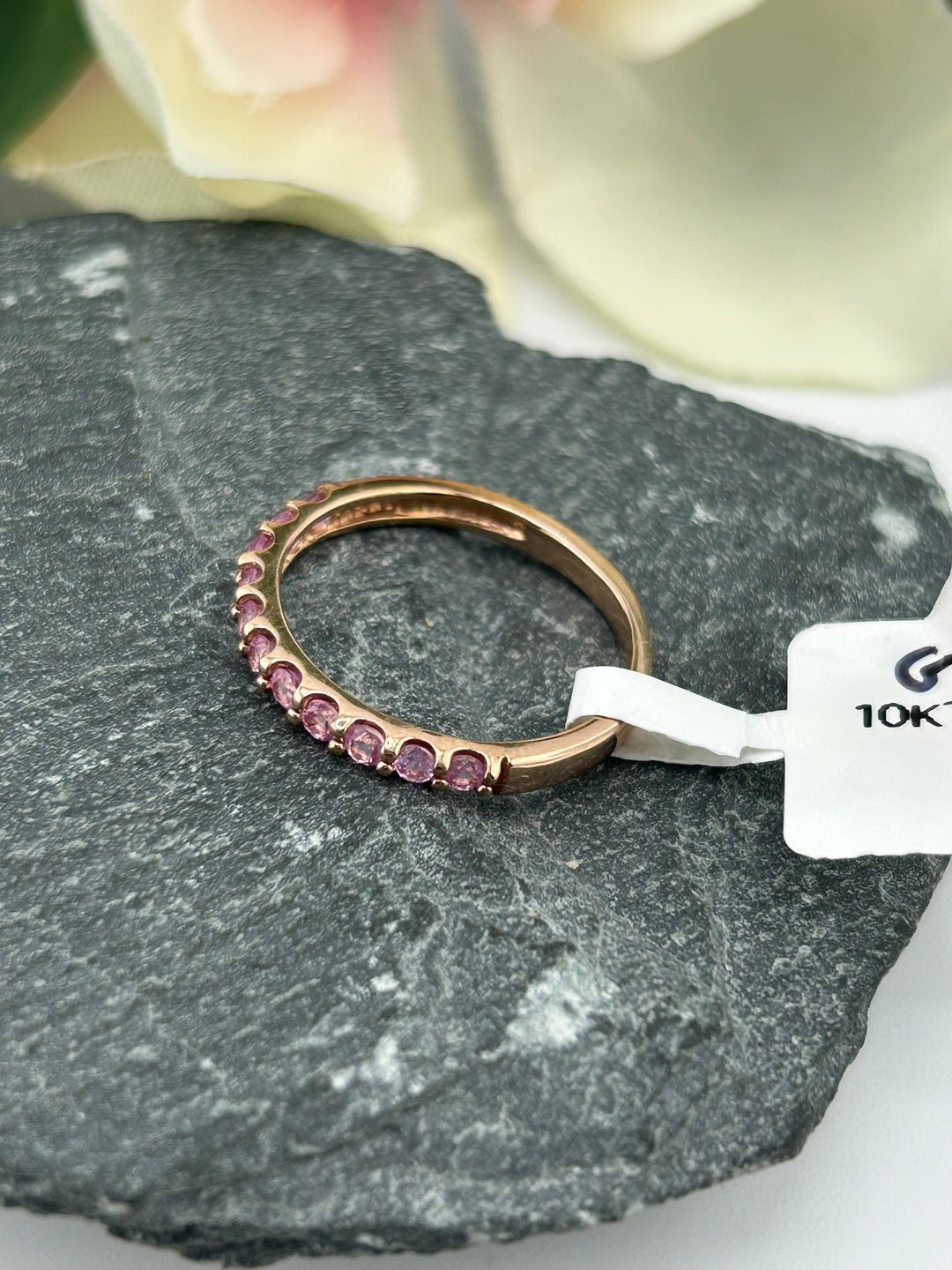 10K Rose Gold Diamond Ring
