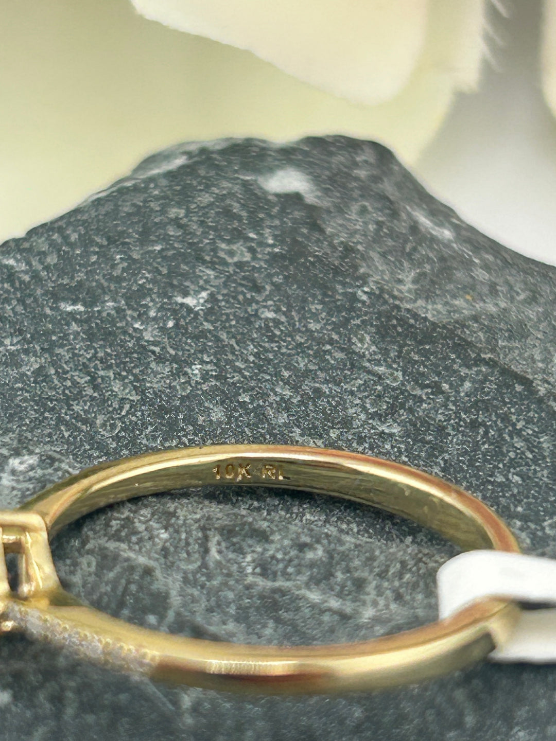 10K Gold Diamond & Rhodolite Ring