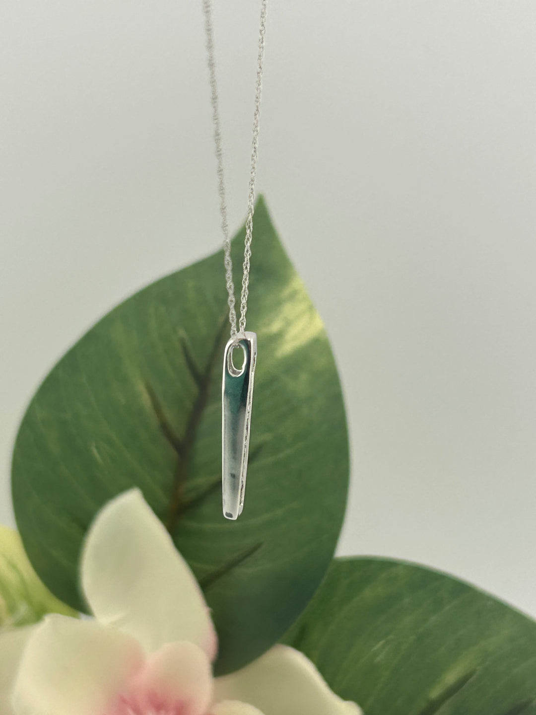 10K White Gold Diamond Necklace