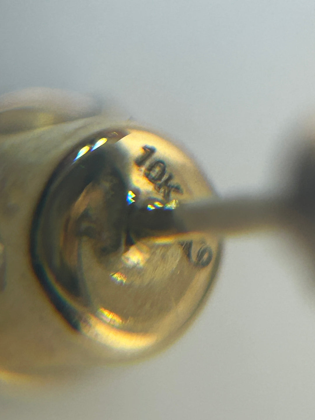 10K Gold & White Gold Diamond Post-back Earrings