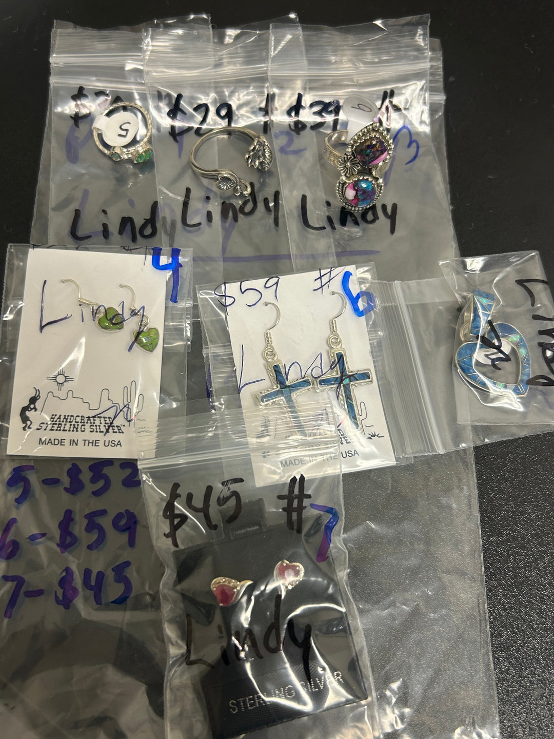 PM SHOW 48HR - RESERVED FOR: Lindy - 9/04/2025 FL tiktok Live Show - 7 Sterling Silver Items