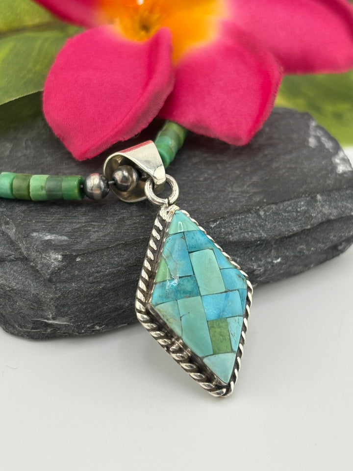 Turquoise Diamond Pendant ONLY