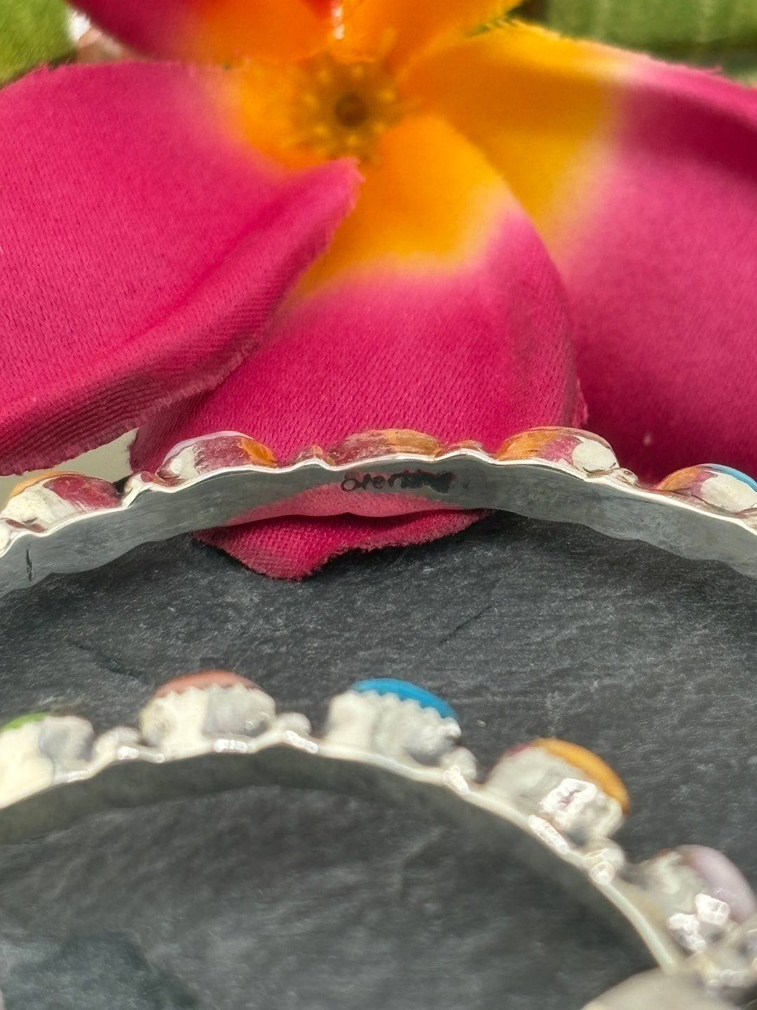 Multi-Stone Hoop Earrings