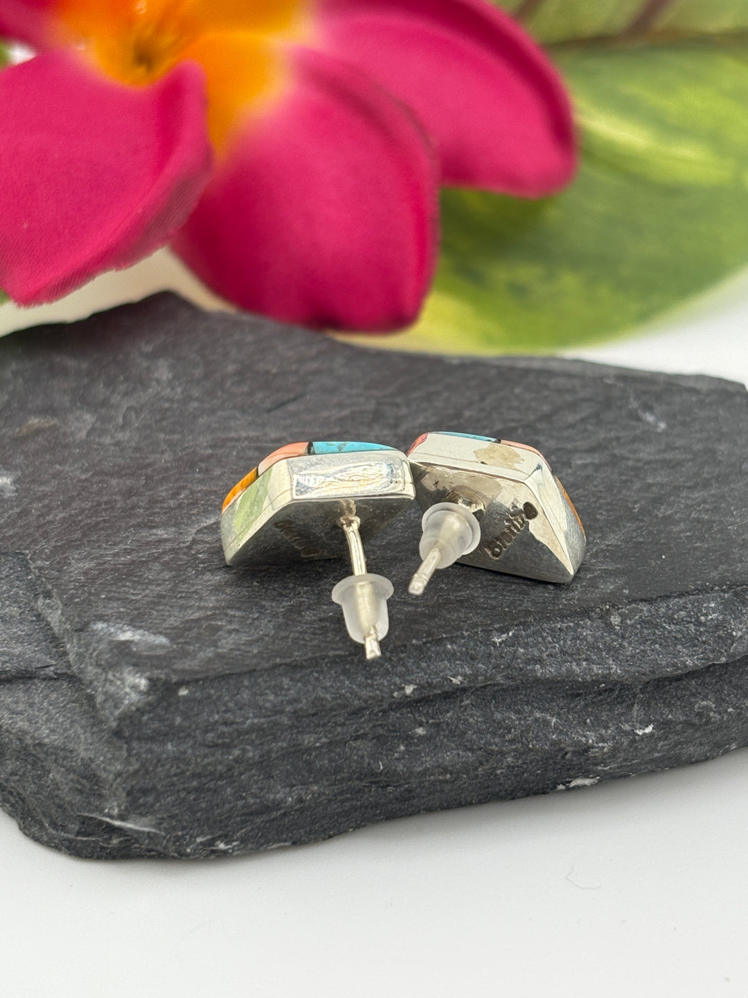Multi-Stone Diamond Stud Earrings