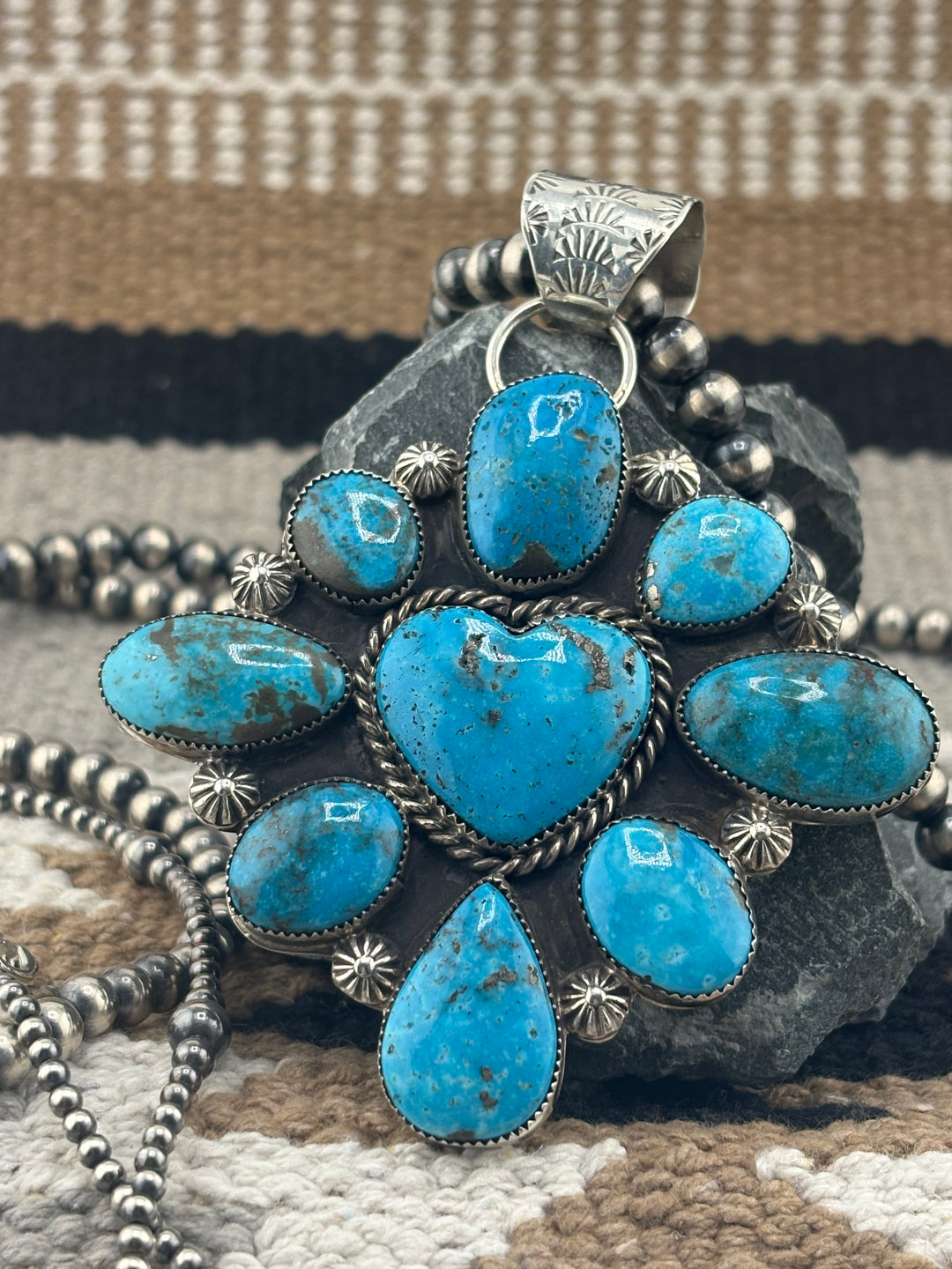 Cardallo Lorenzo Chee | Native American Turquoise Pendant