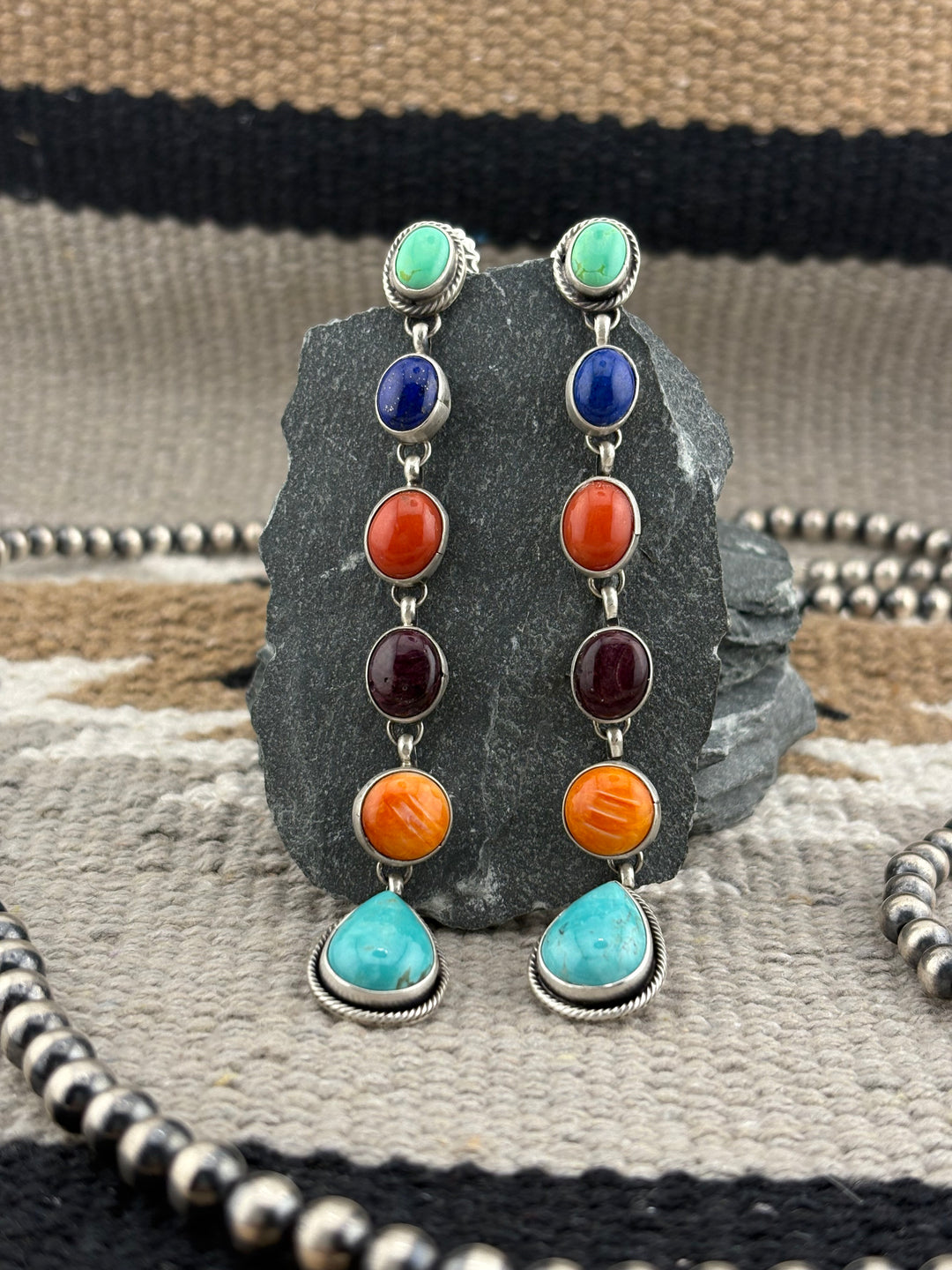 Rena Shelly | Native American Multi-Stone Earrings