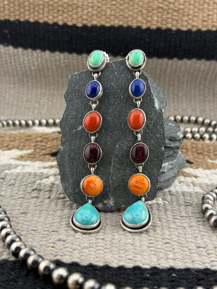 Rena Shelly | Native American Multi-Stone Earrings