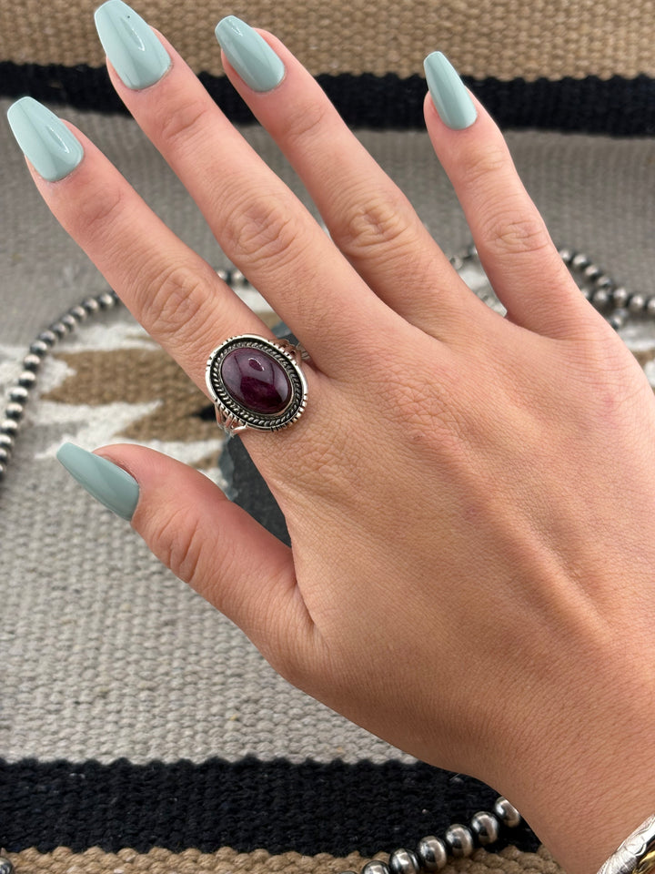 Tony Yazzie | Native American Purple Spiney Oyster Ring
