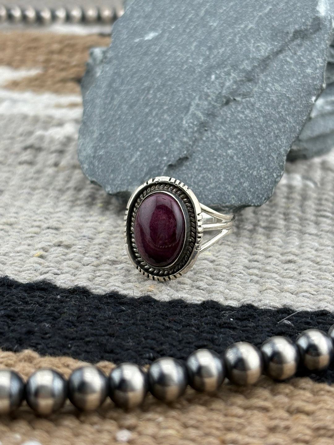 Tony Yazzie | Native American Purple Spiney Oyster Ring